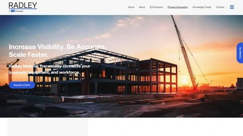 Screenshot of Radley website