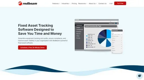 Screenshot of RedBeam website