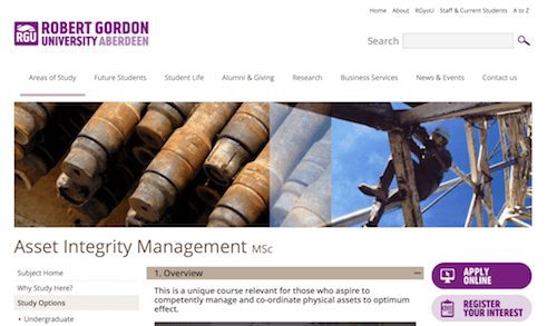 Asset Integrity Management MSc